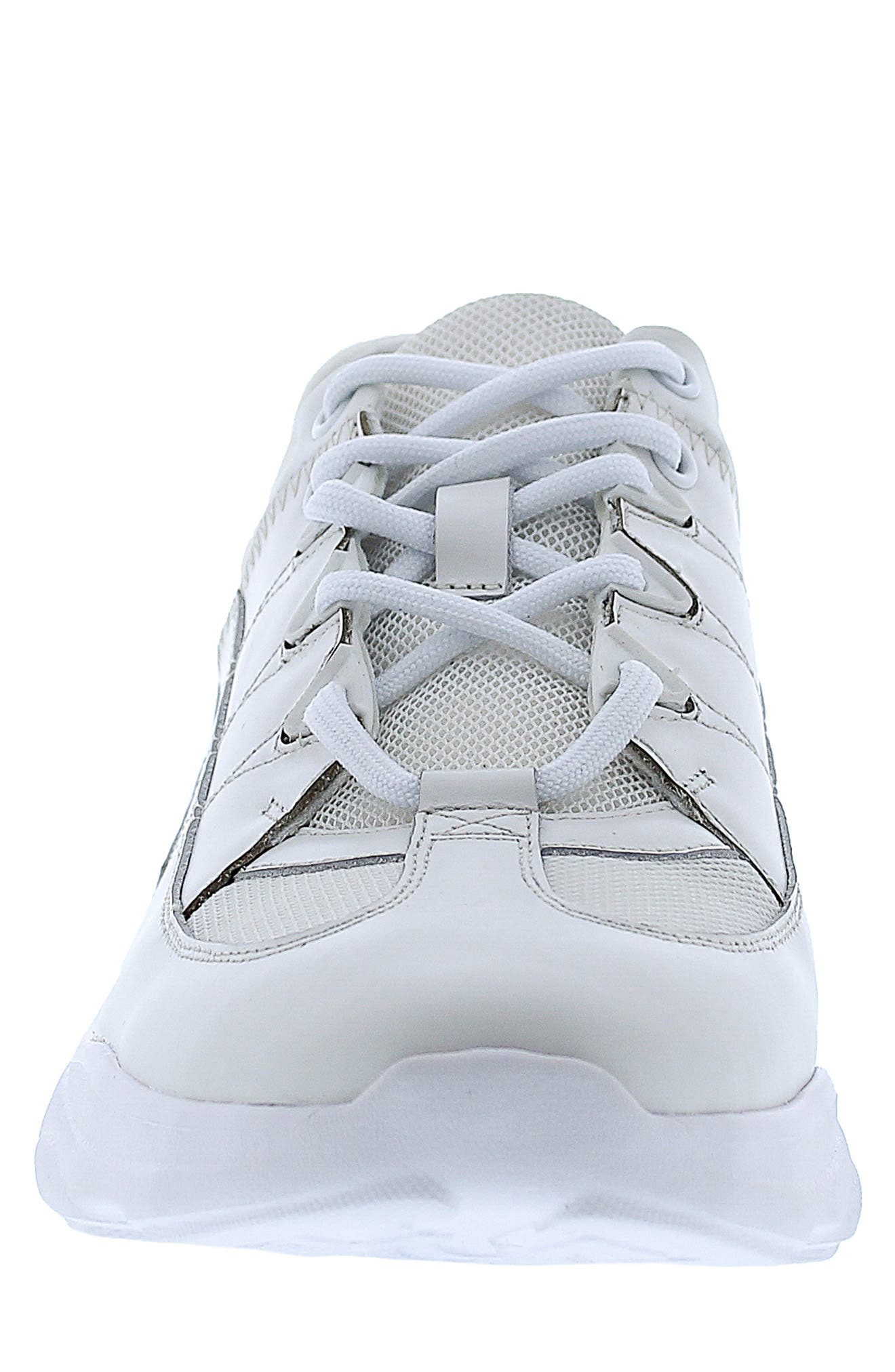 Zanzara Charles Leather Sneaker, Alternate, color, White