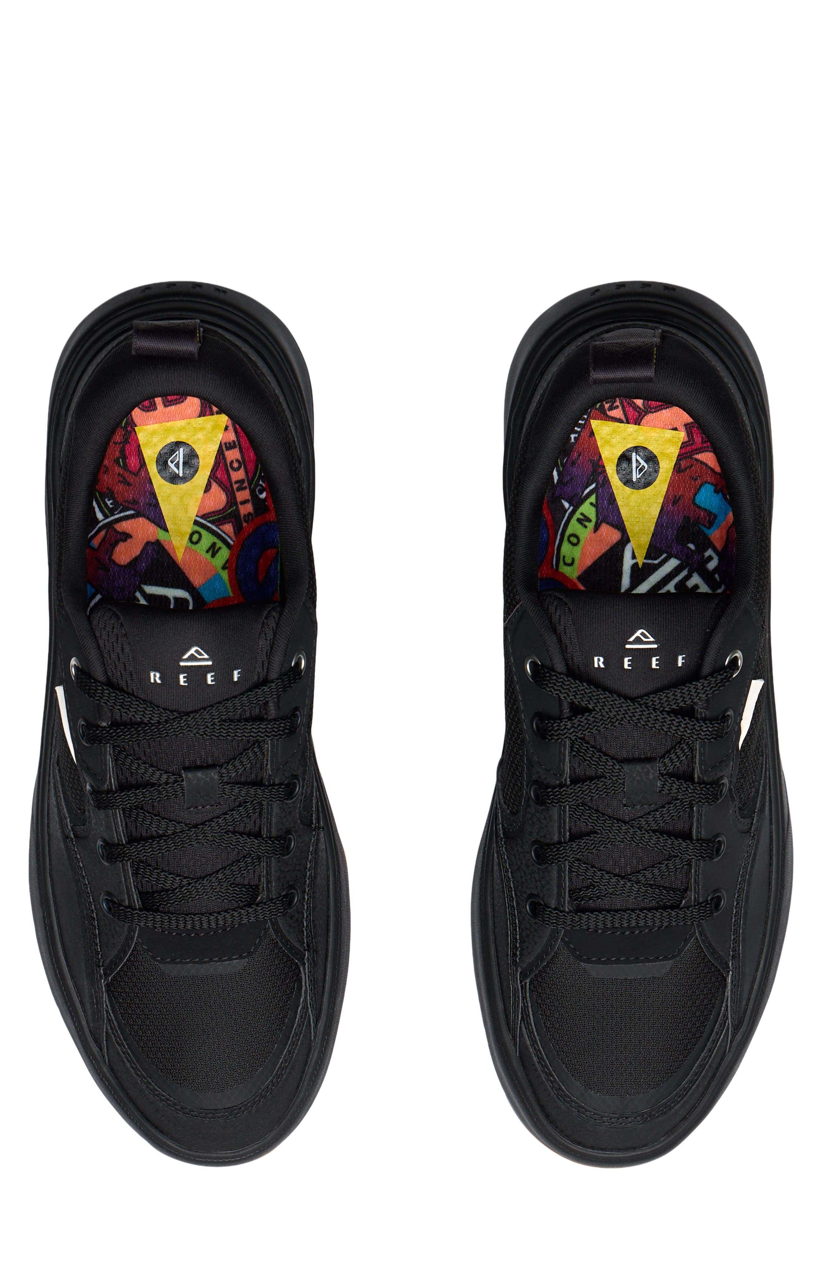 Reef Fanning Sneaker, Alternate, color, Black/ Silver