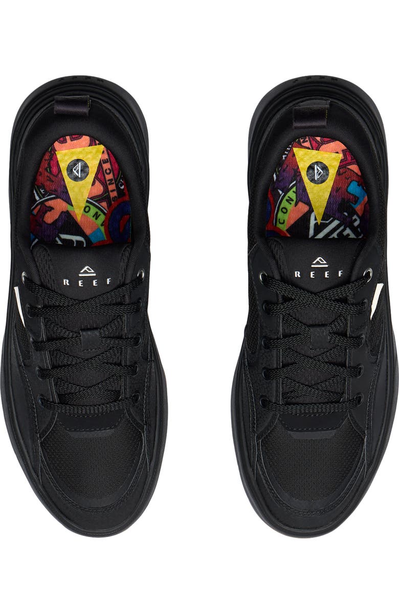 Reef Fanning Sneaker, Alternate, color, Black/ Silver