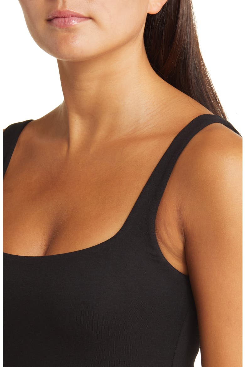 Amy Square Neck Wide Leg Jumpsuit, Alternate, color, BLACK