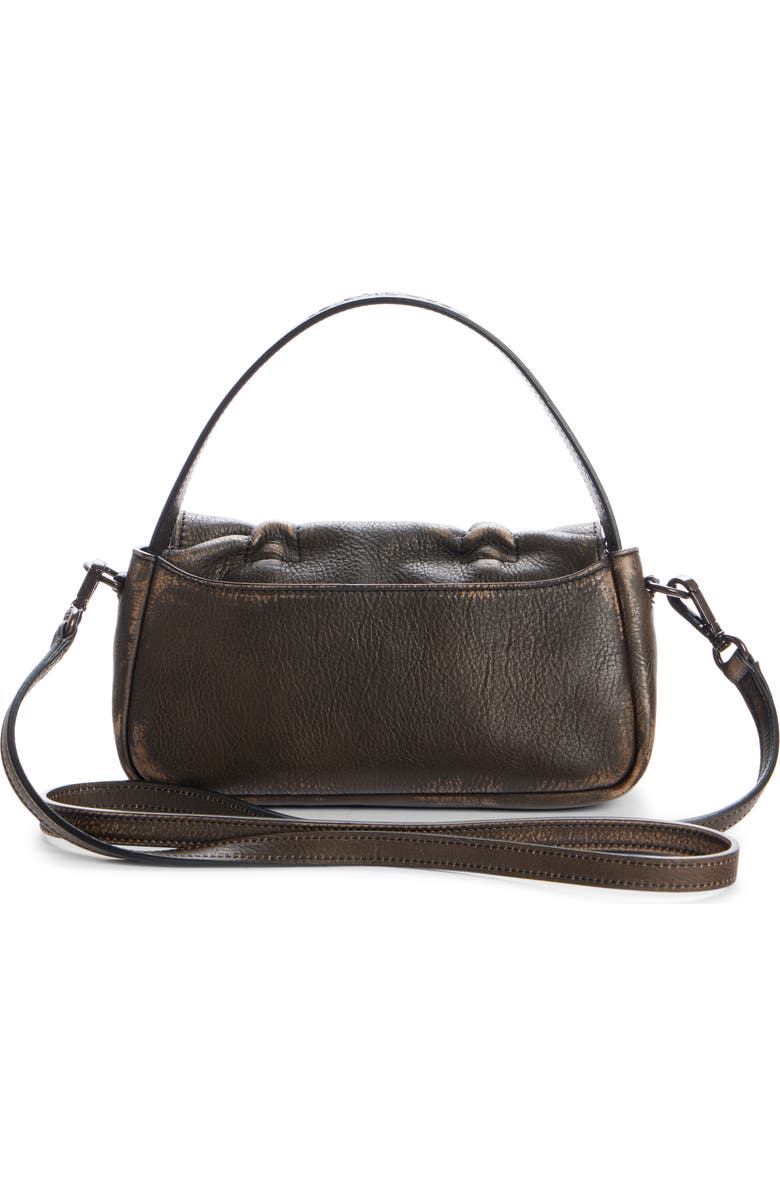 Acne Studios Micro Multipocket Leather Crossbody Bag, Alternate, color, Dark Brown/ Beige