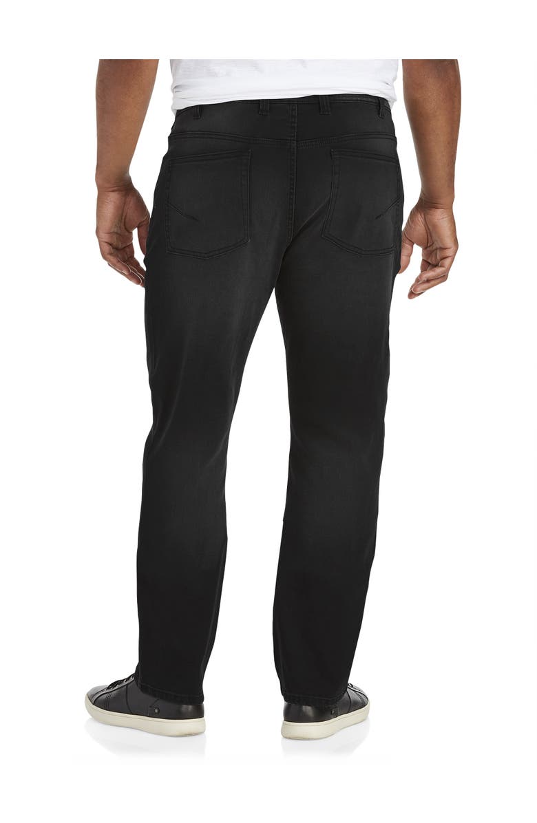 True Nation by DXL Big & Tall Washed Black Athletic-Fit Stretch Jeans, Alternate, color, Black