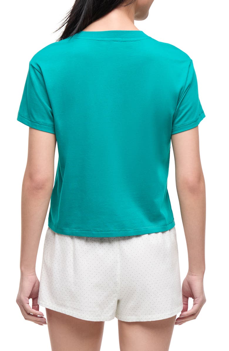 Wildfox Love Language Short Pajamas, Alternate, color, Dark Sea