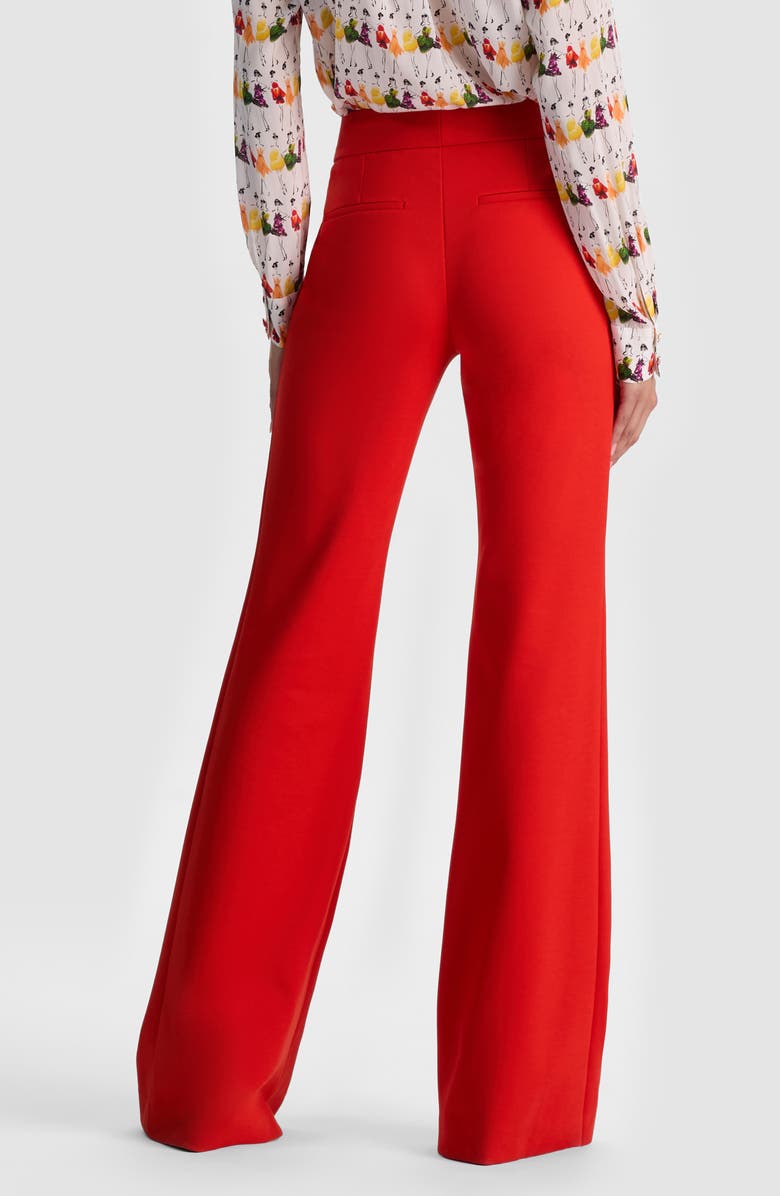 Alice + Olivia Andrew Bootcut Pants, Alternate, color, Chili Pepper