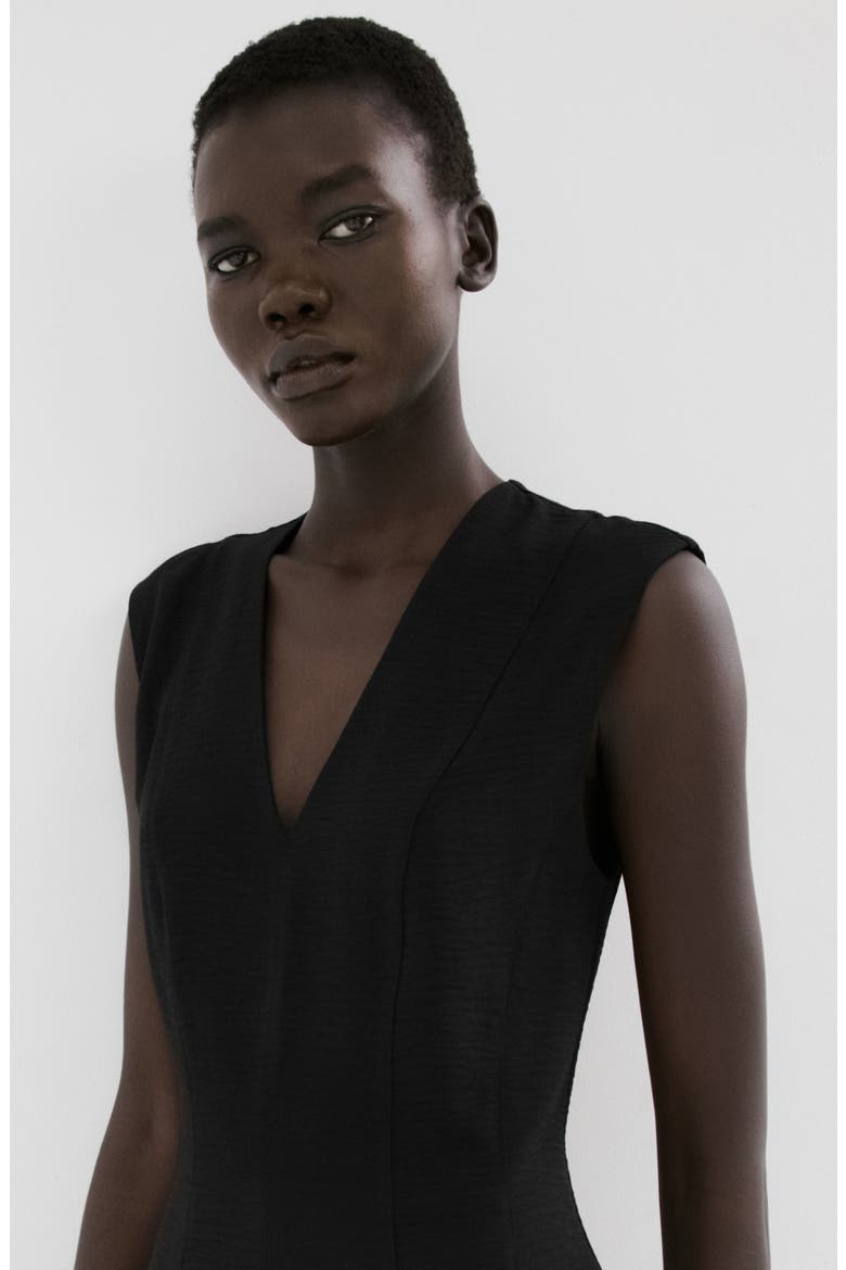 Sleeveless Minidress, Alternate, color, BLACK