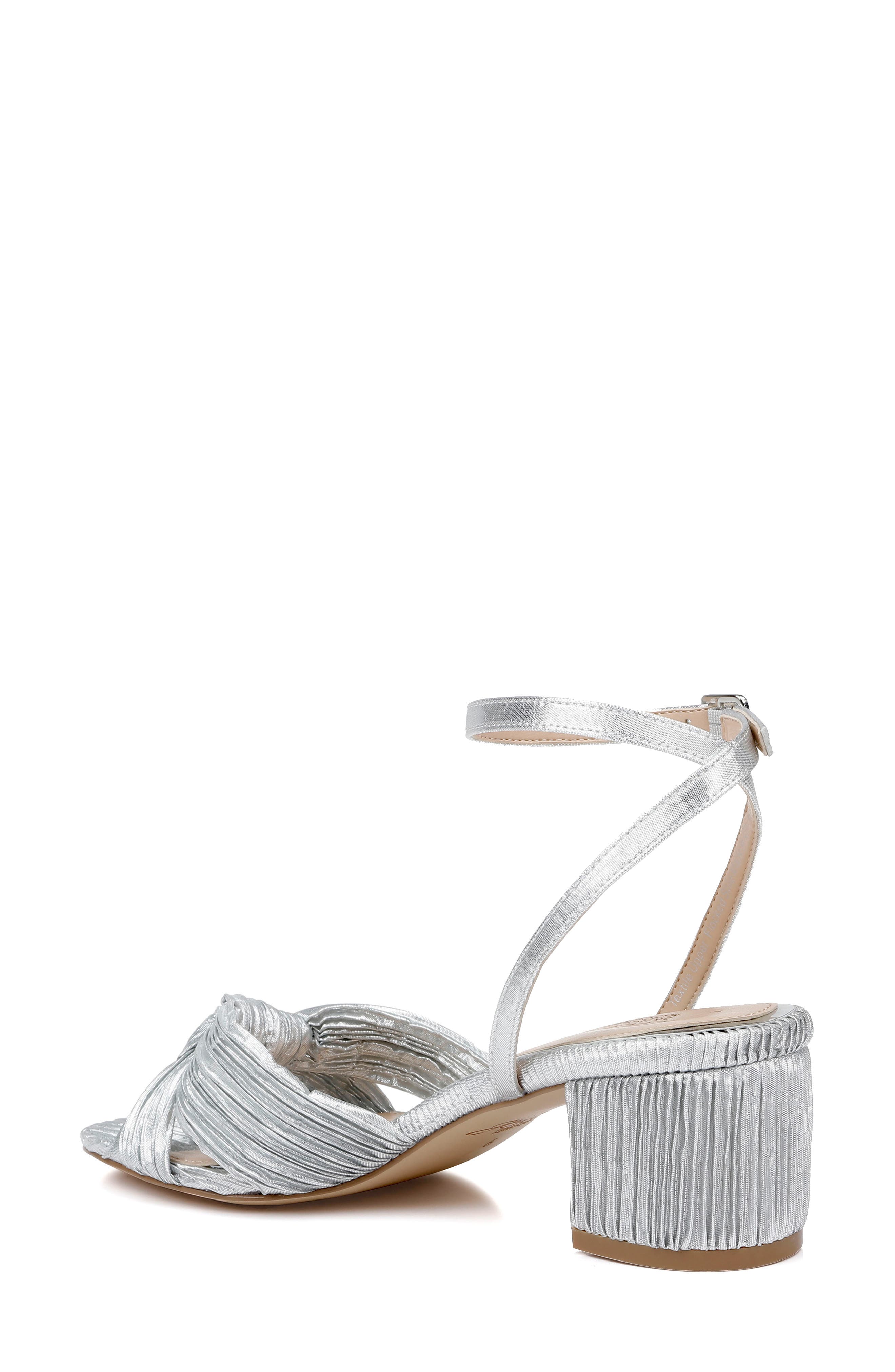 Hudson Ankle Strap Sandal, Alternate, color, SILVER/FAB