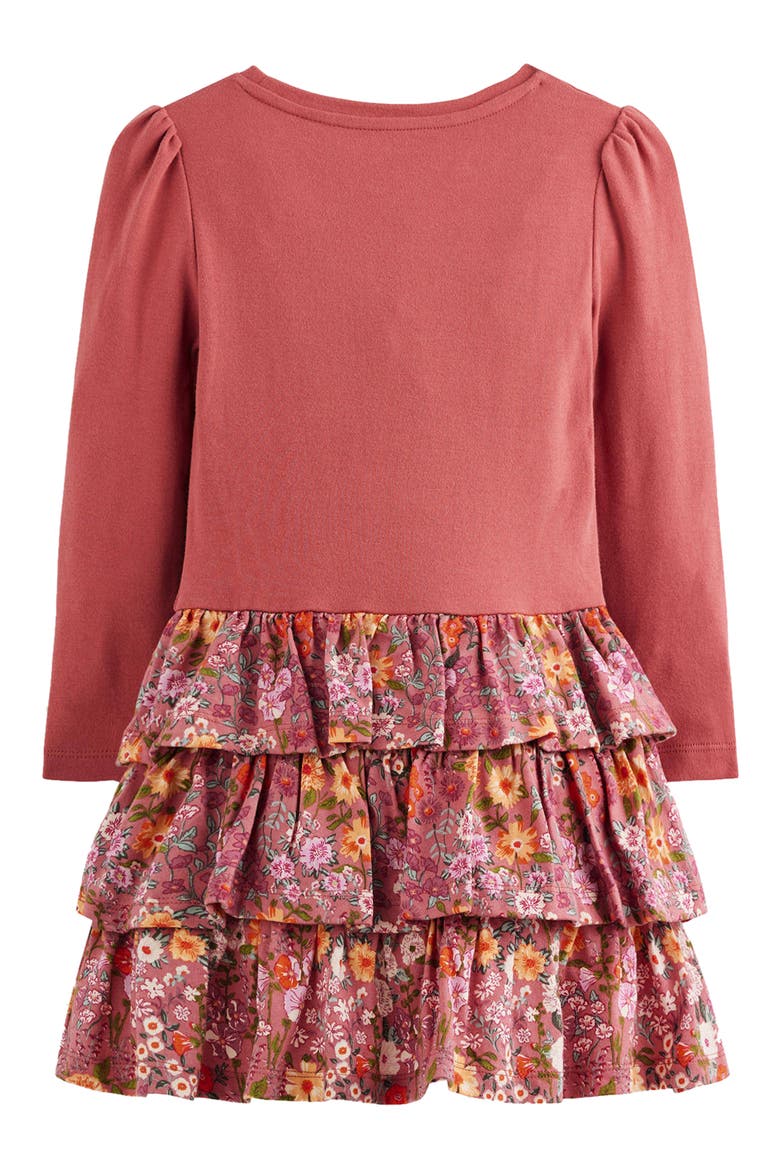 Kids' Jersey Ra Ra Dress, Alternate, color, PINK FLOWER VINE