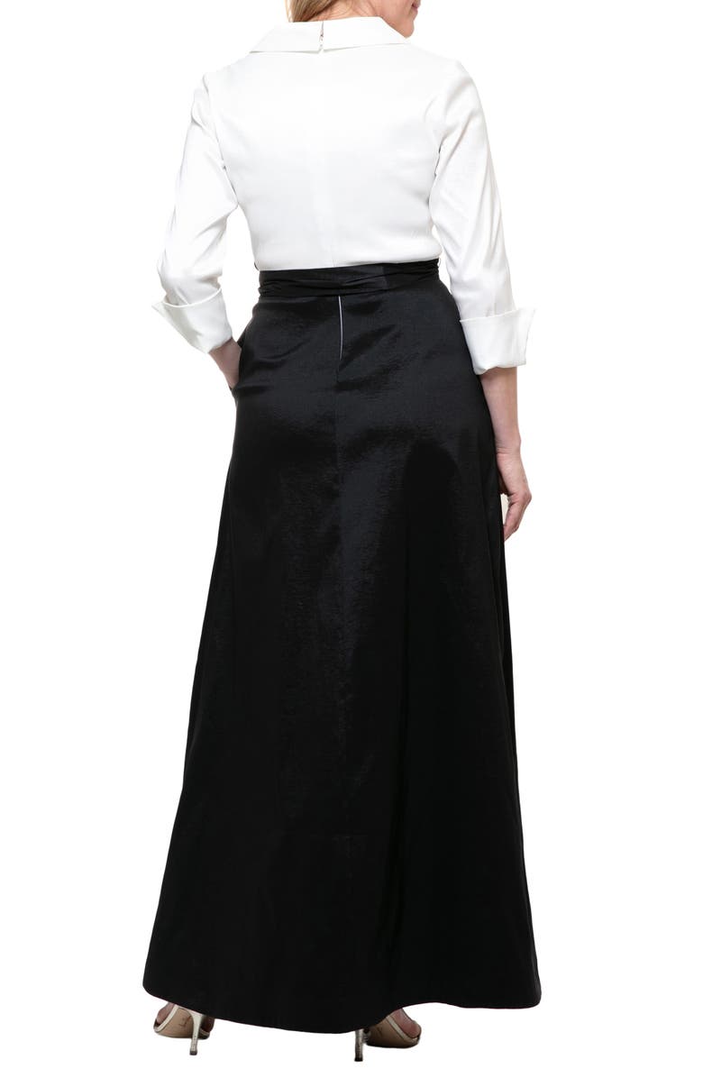 SL FASHIONS Taffeta A-Line Gown, Alternate, color, 