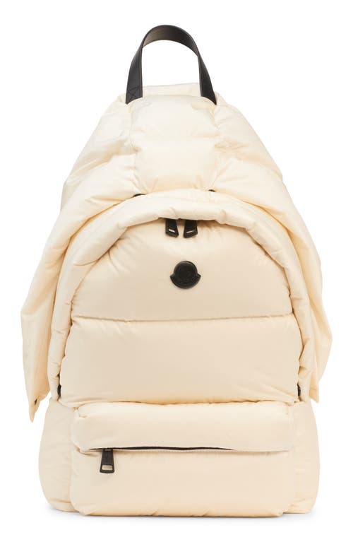 Moncler Caradoc Puffer Backpack In White