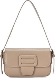 Madison West Buckle Baguette Shoulder Bag