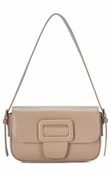 Buckle Baguette Shoulder Bag