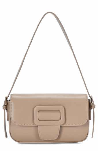 Buckle Baguette Shoulder Bag