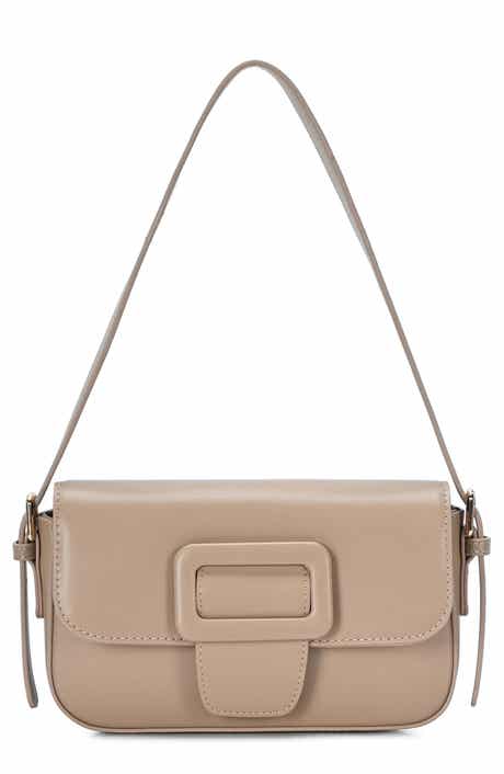Buckle Baguette Shoulder Bag