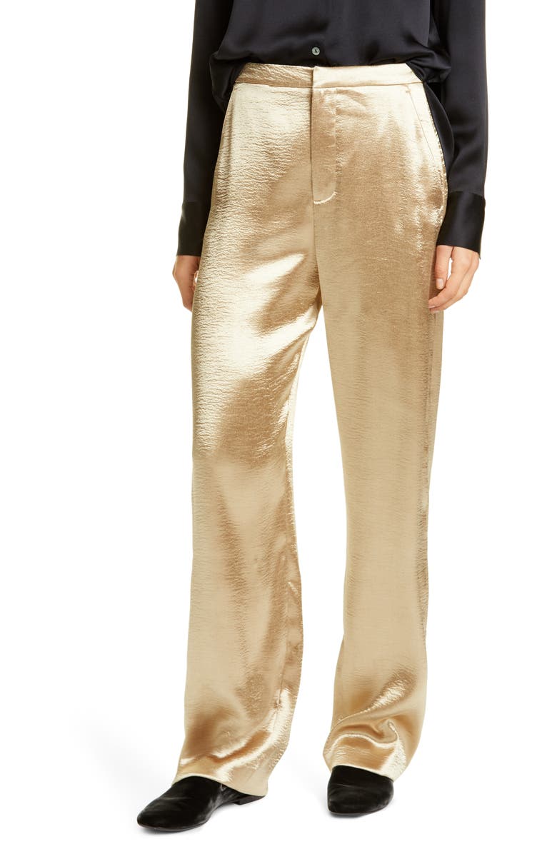 Vince Metallic Wide Leg Pants, Main, color,