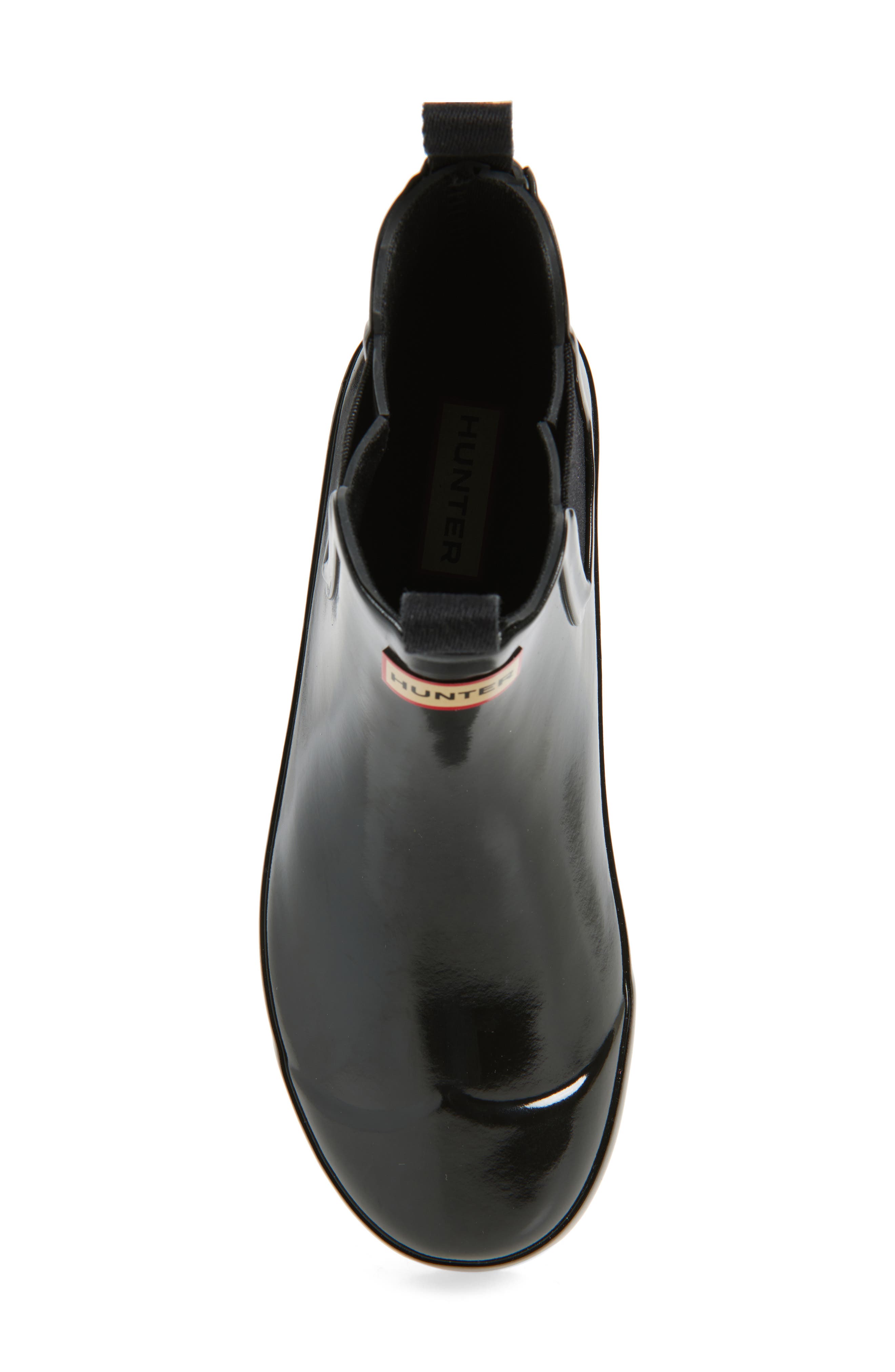 Hunter Kids' Original Chelsea Rain Boot, Alternate, color, Black/ Black/ Black