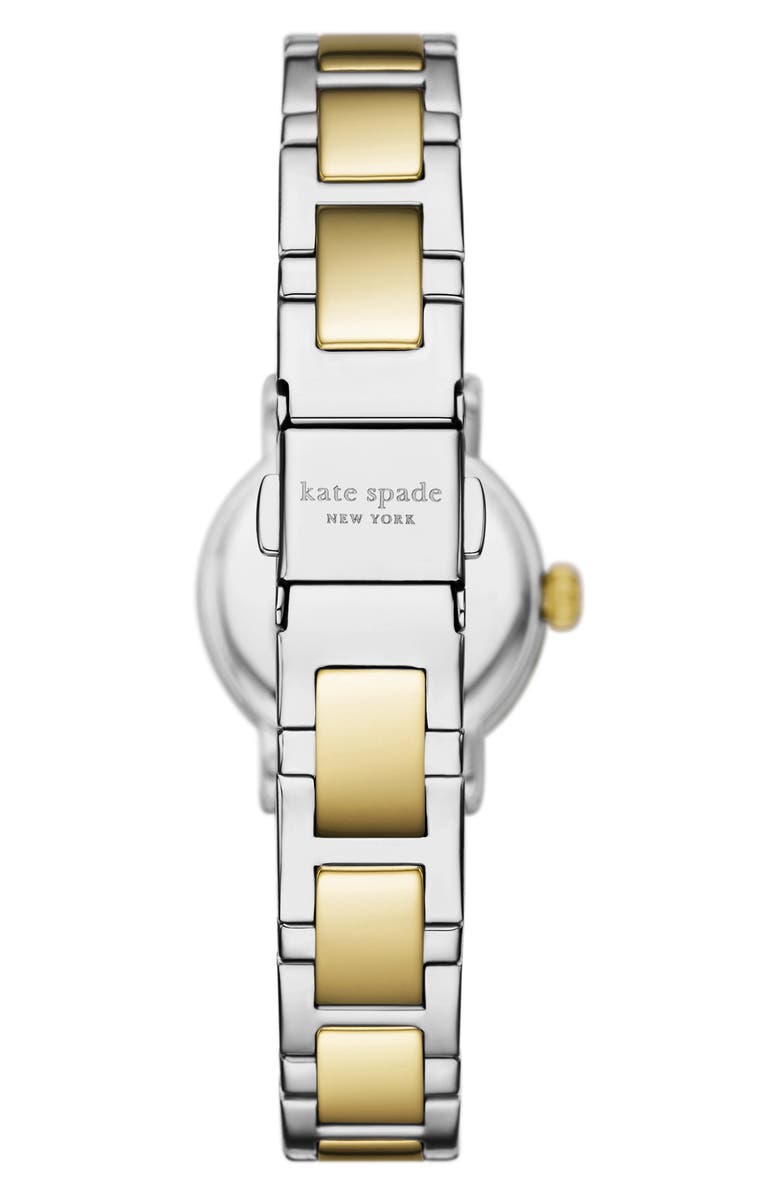 Kate Spade New York gramercy two-tone bracelet watch, 25mm, Alternate, color, Two Tone
