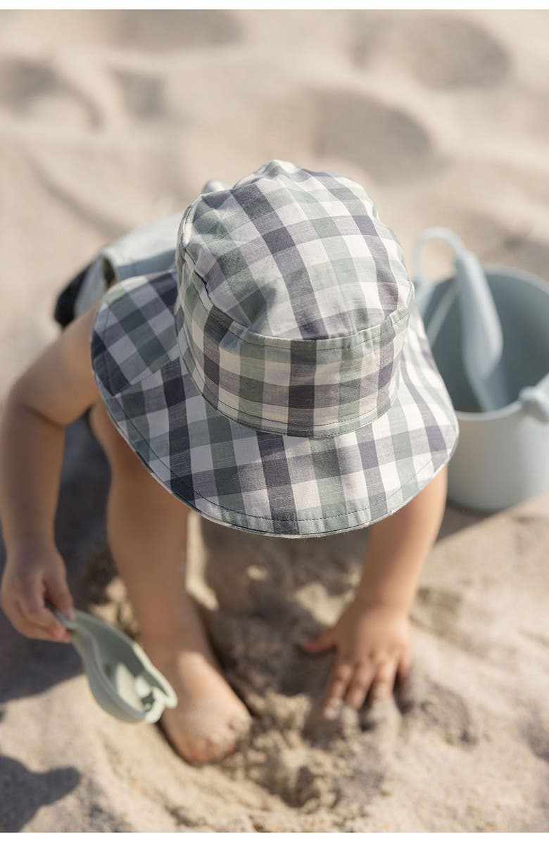 Pehr Checkmate Organic Cotton Bucket Hat, Alternate, color, 