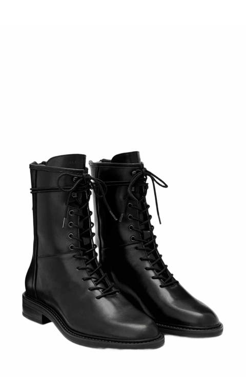 Misty Leather Combat Boot