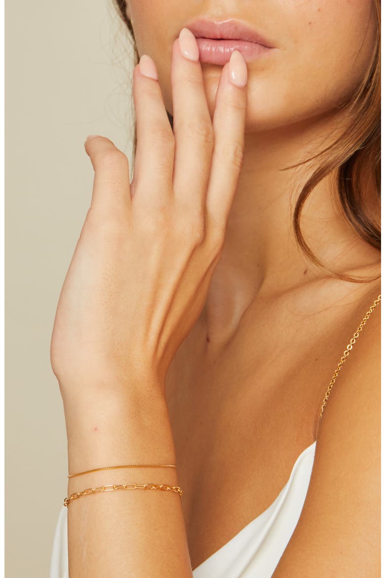 Ashli Box Chain Bracelet, Alternate, color, GOLD-FILLED