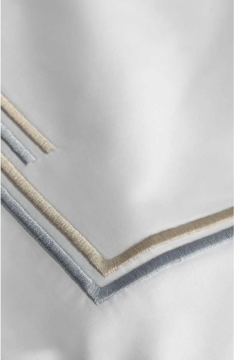 Togas Metalisi Embroidery pillowcase, Alternate, color, White