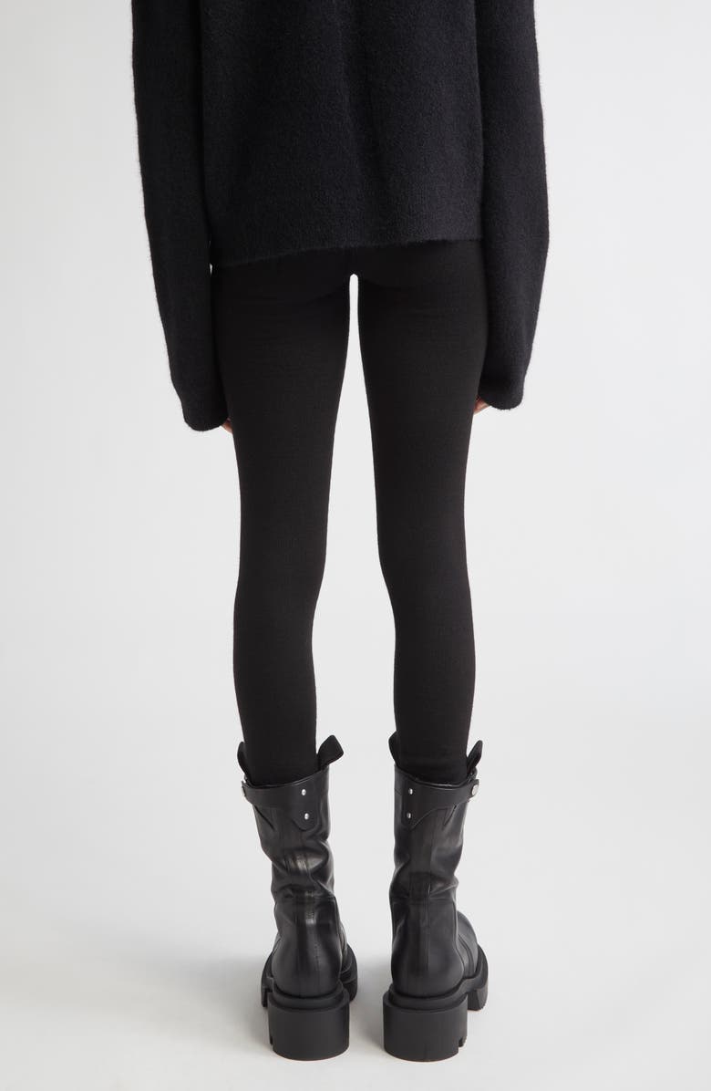 Rick Owens Wool Leggings, Alternate, color, Black