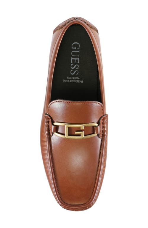 Guess Amar Driver Loafer In Medium Brown