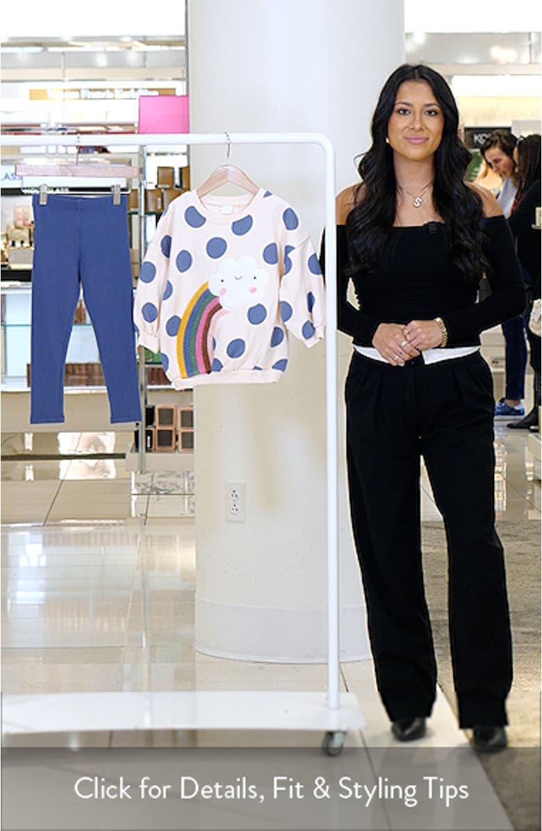 Kids' Spot Cloud Sweatshirt & Leggings Set, sales video thumbnail