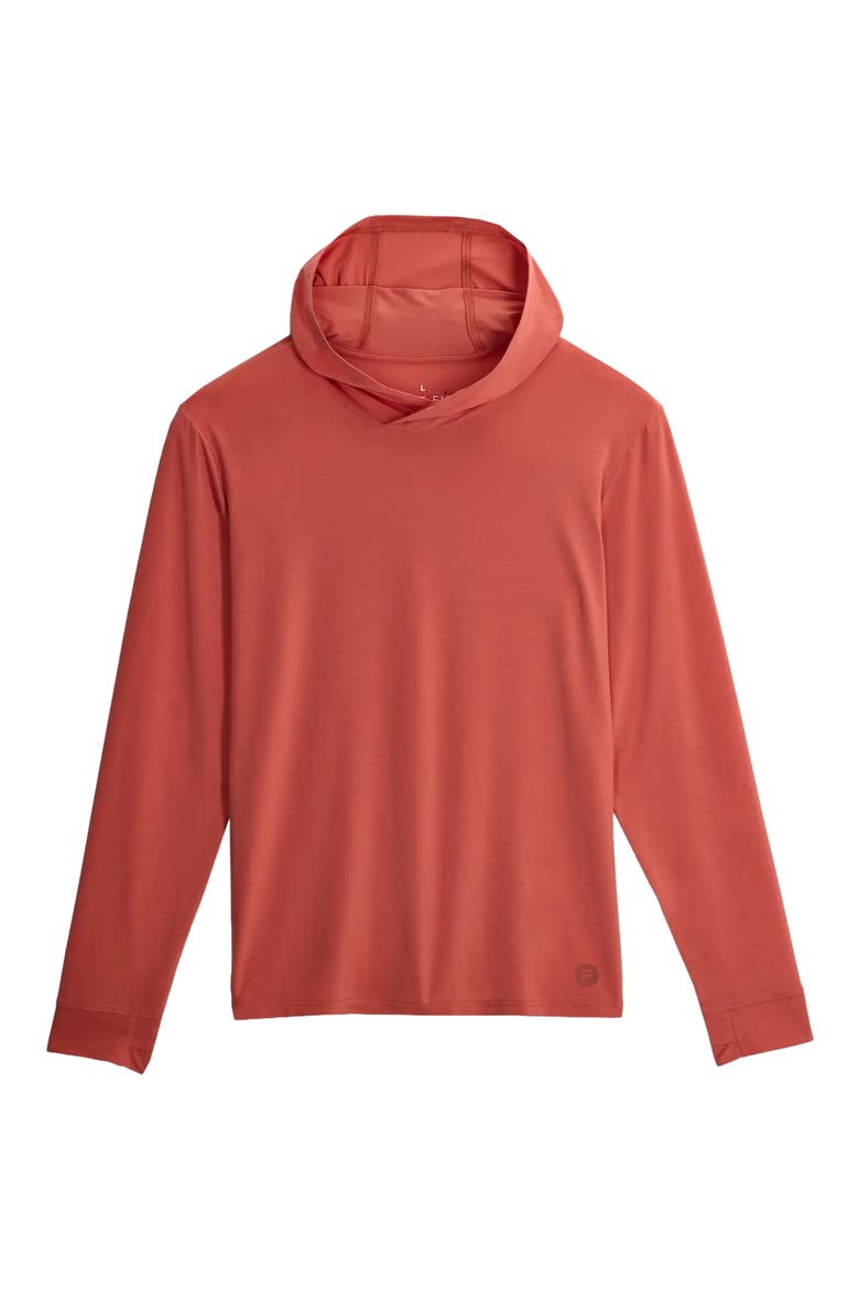 Elevate Lightweight Performance Hoodie, Alternate, color, RED CLAY