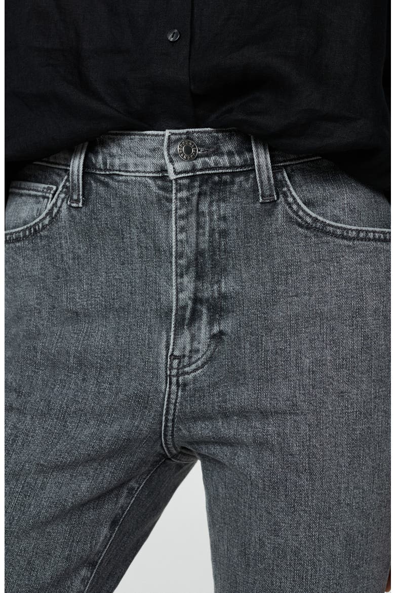 Claudia Waxed Crop Slim Fit Jeans, Alternate, color, OPEN GREY