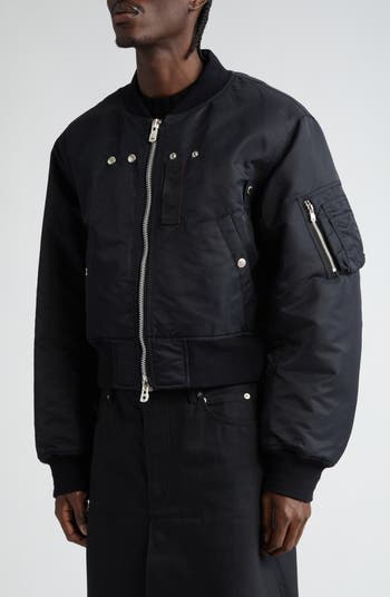 Convertible Nylon Bomber Jacket