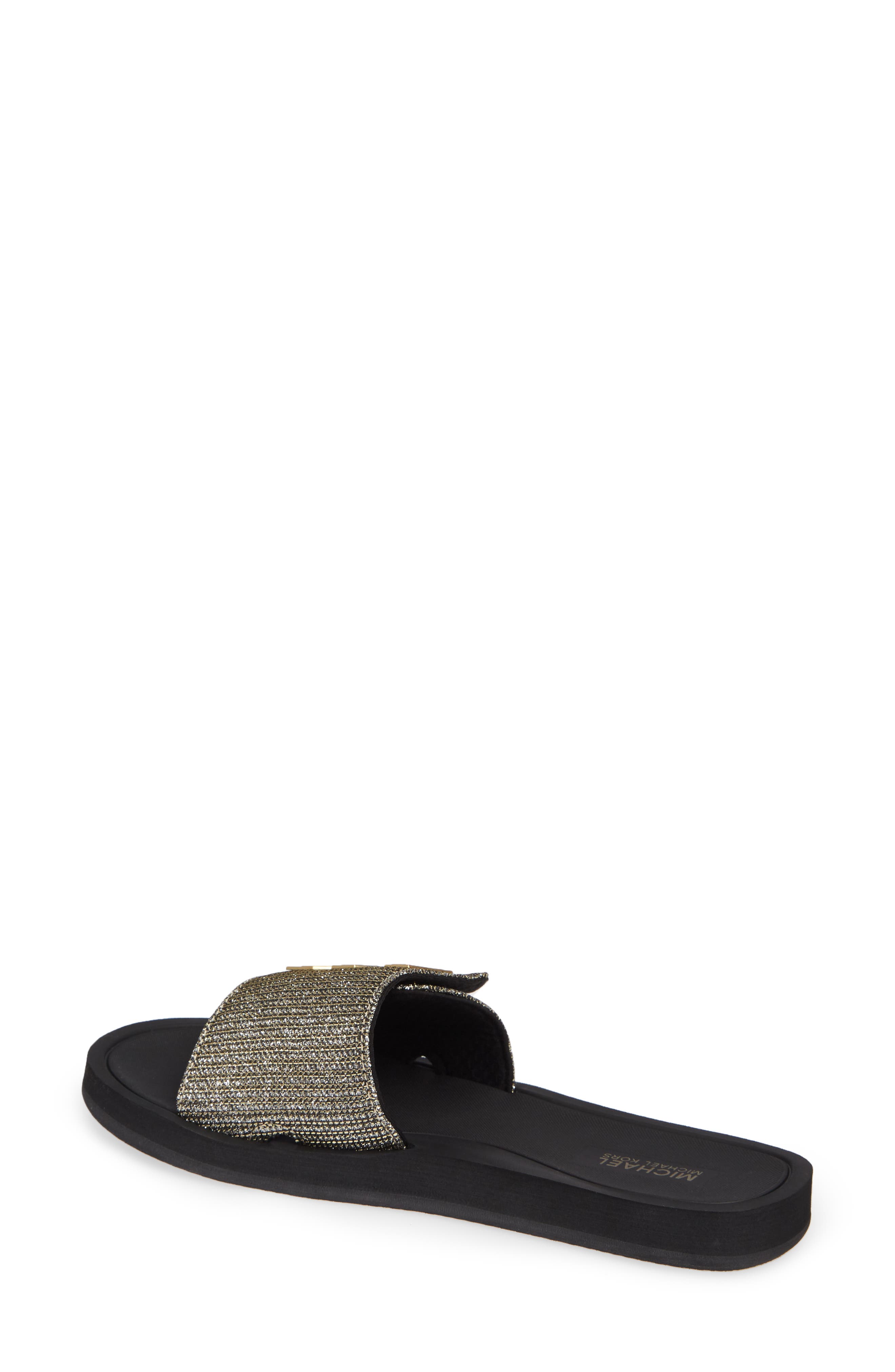 MICHAEL Michael Kors MK Logo Slide Sandal, Alternate, color, 