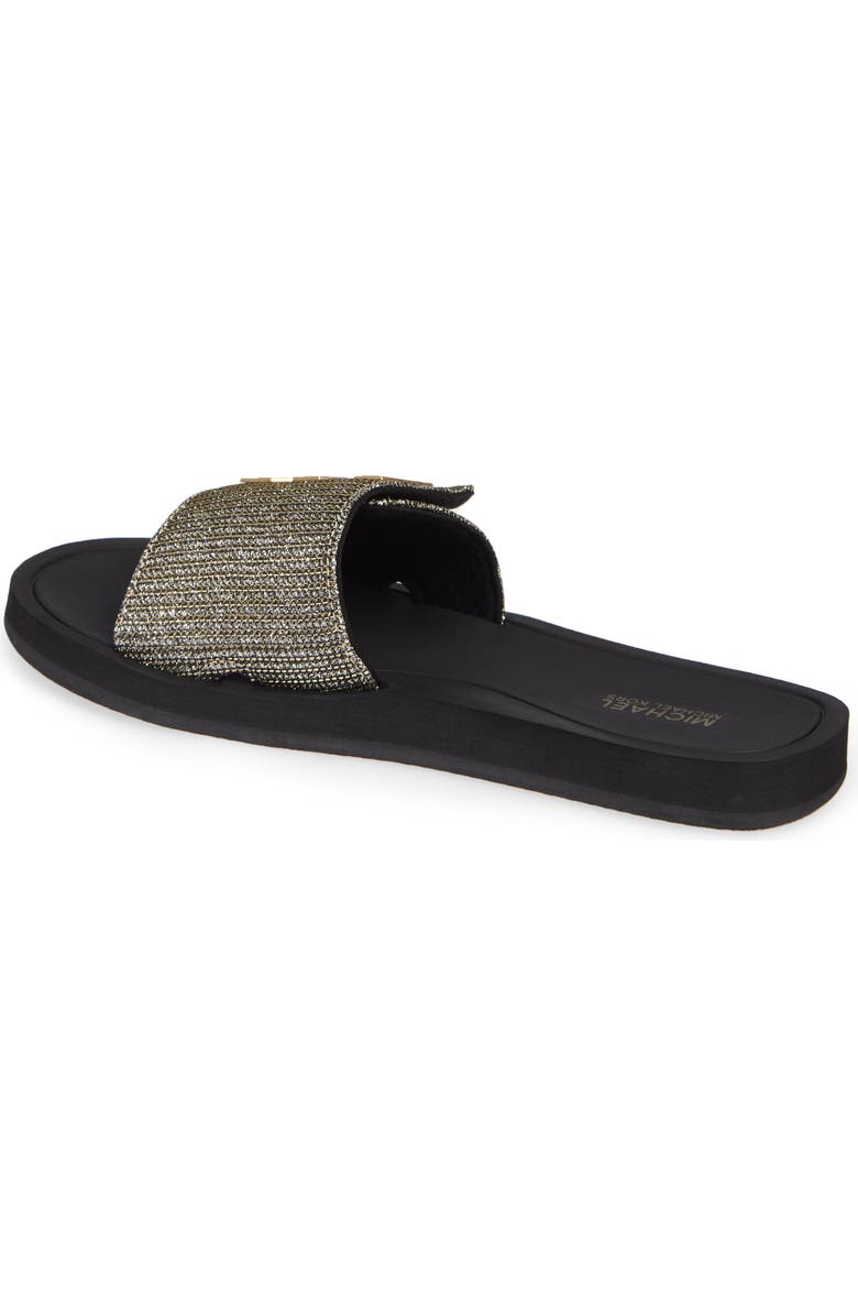 MICHAEL Michael Kors MK Logo Slide Sandal, Alternate, color,