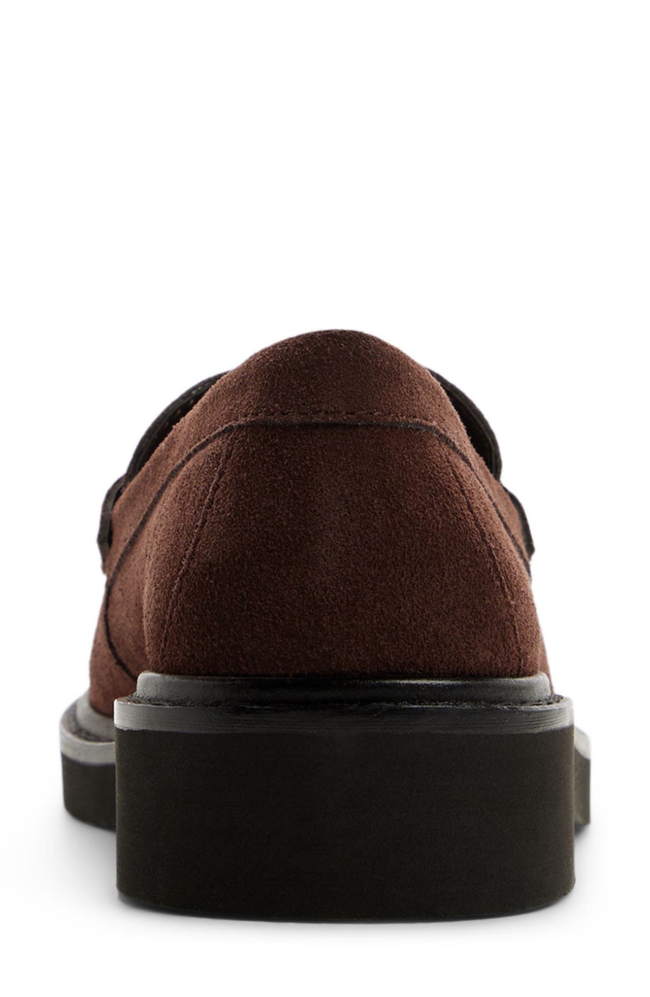 Grace Penny Loafer, Alternate, color, DARK BROWN