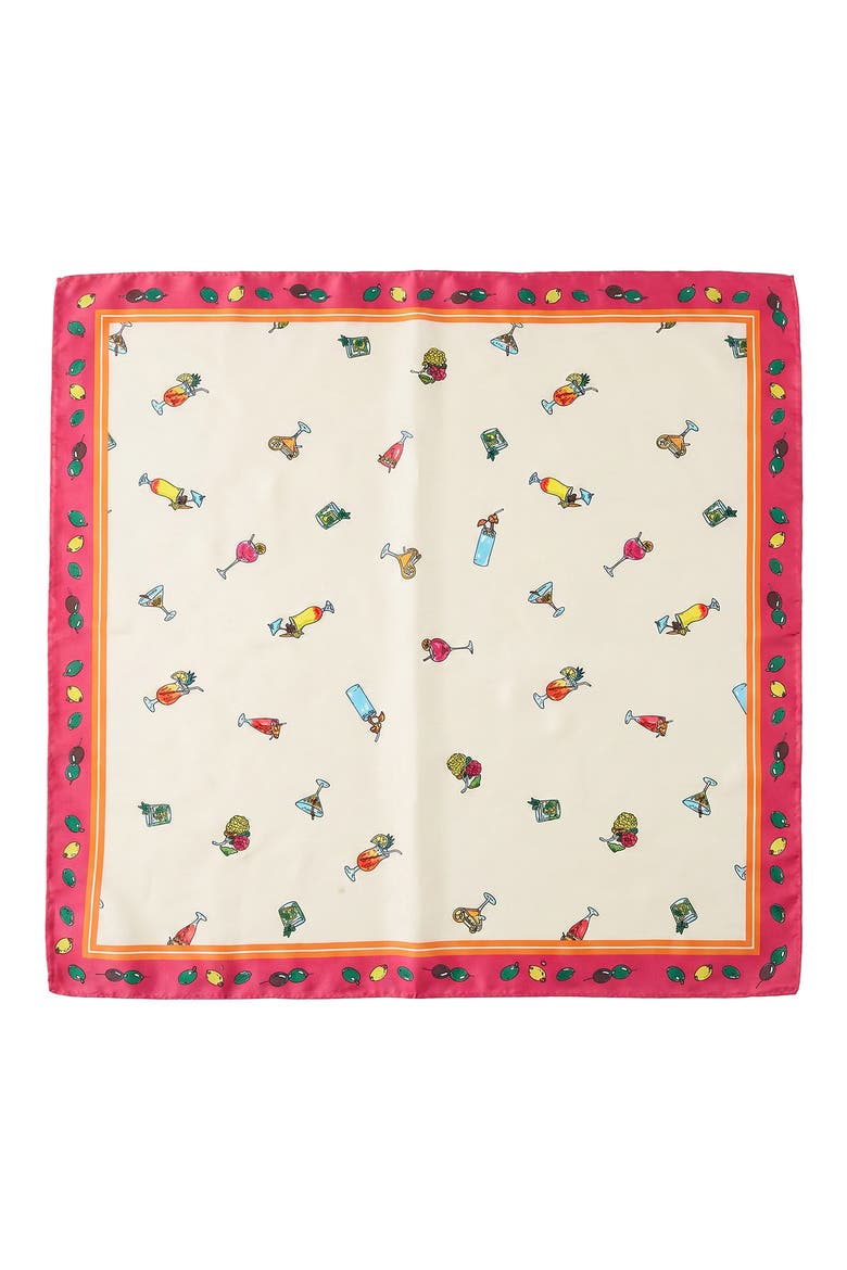 Cocktail Satin Scarf, Main, color, TAN
