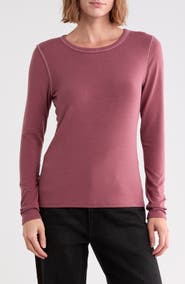 Melrose and Market Exposed Seam Long Sleeve T-Shirt