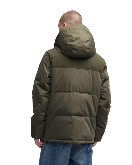 Pajar Wiyot Mixed Media Lightweight Jacket In Green