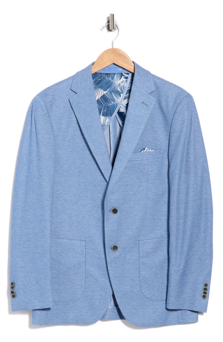 Duchamp Slim Fit Stretch Knit Sport Coat, Alternate, color, Blue