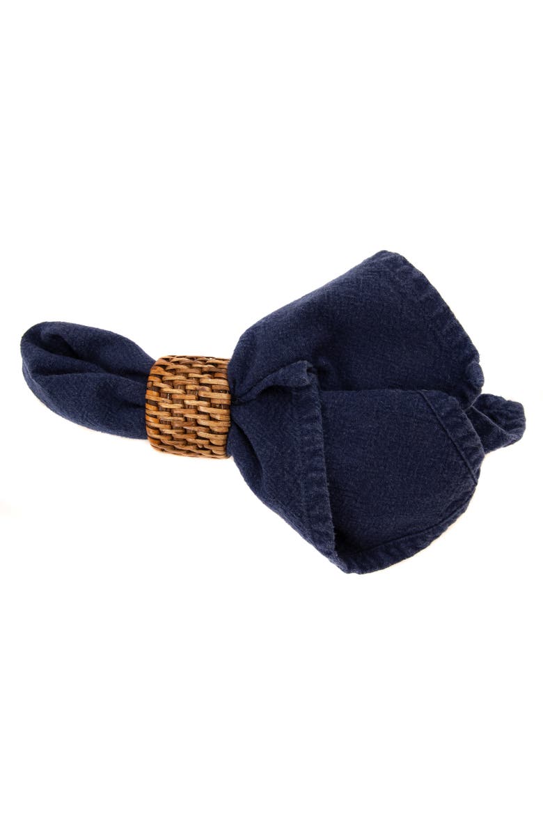 Artifacts Trading Company<sup>™</sup> Artifacts Rattan Oval Napkin Rings - 6 piece set, Alternate, color, Honey Brown