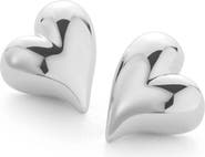 JENNY BIRD Art Heart Button Stud Earrings