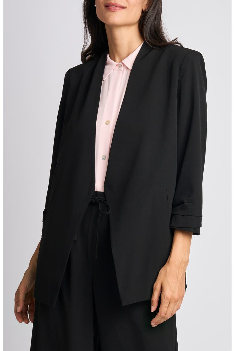 Open Front Blazer, Alternate, color, RICH BLACK