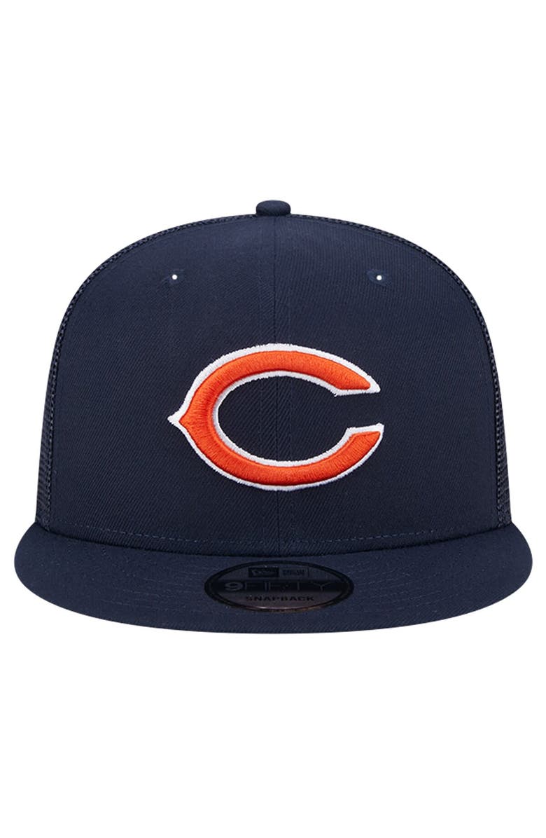 New Era Men's New Era Navy Chicago Bears Main Trucker 9FIFTY Snapback Hat, Alternate, color, 