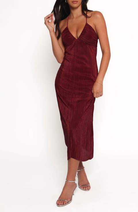 Safi Plissé Slipdress