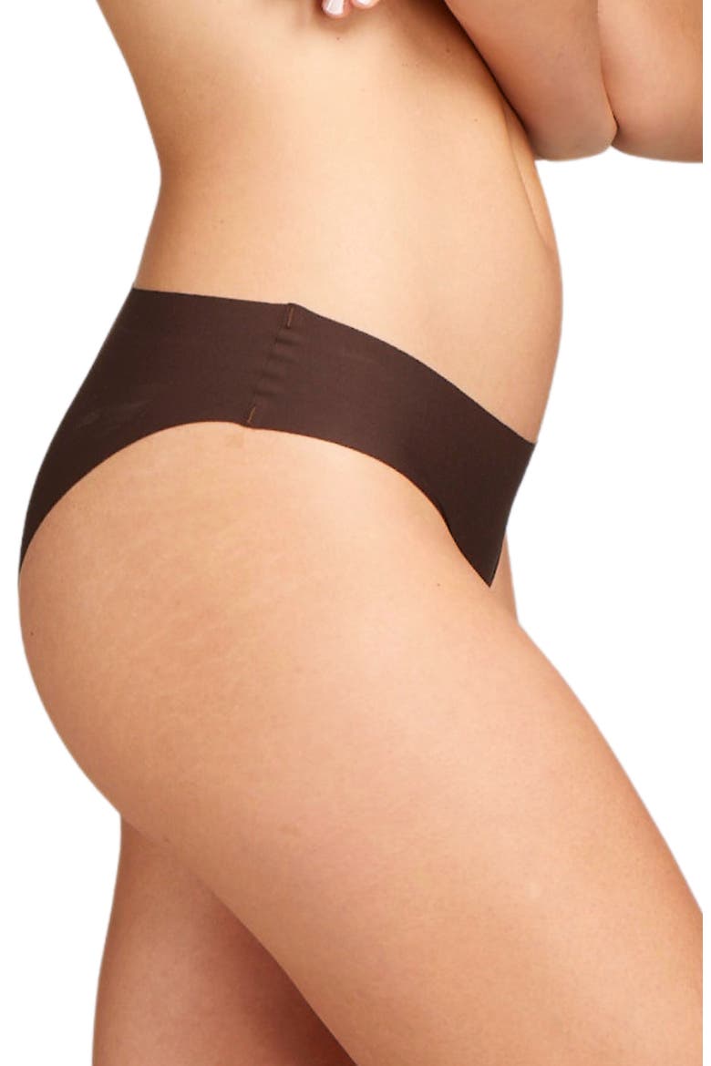 No Show Bikini, Alternate, color, Coffee bean