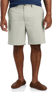 Oak Hill by DXL Big & Tall Waist-Relaxer Microfiber Shorts