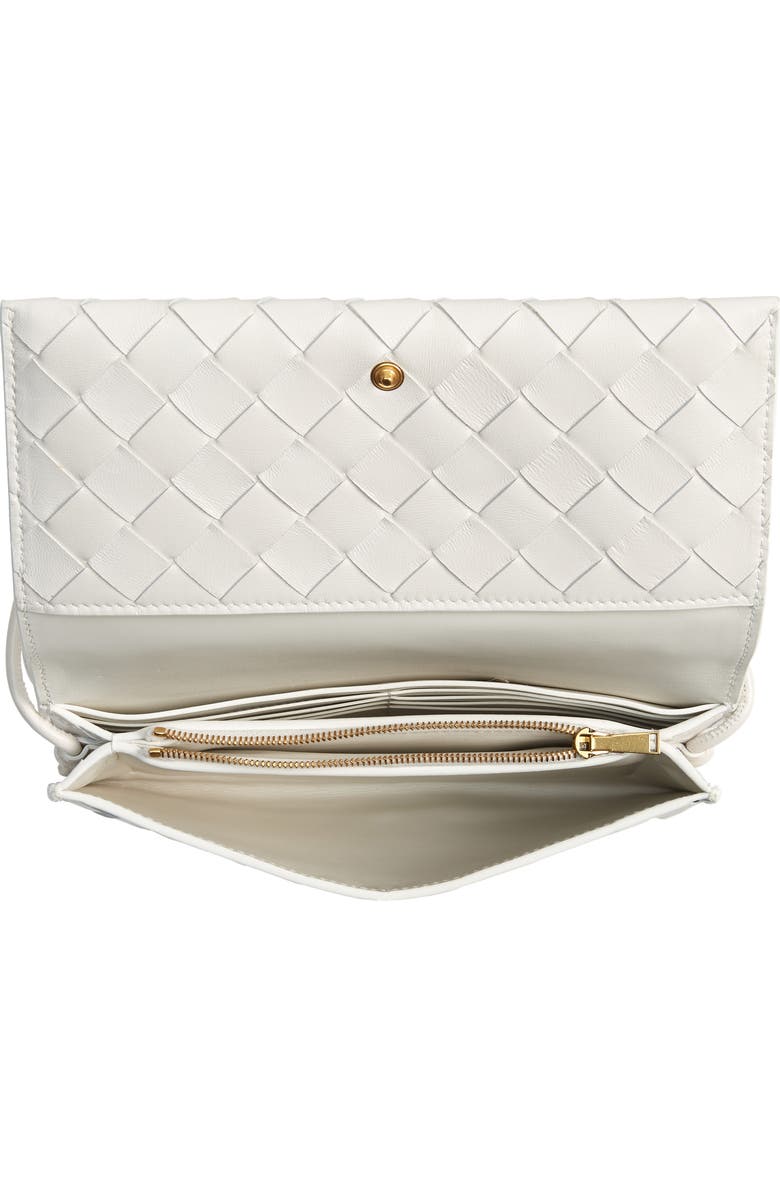 Bottega Veneta Embellished Intrecciato Leather Wallet on a Strap, Alternate, color,