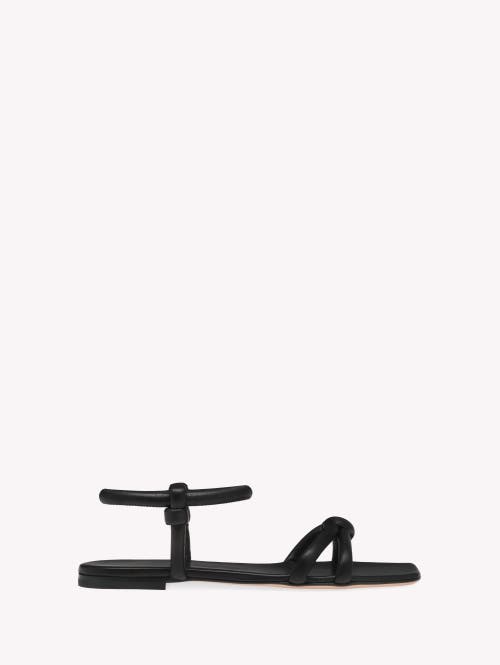 Gianvito Rossi Juno Leather Sandals In Black