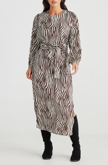 BRAVE + TRUE BRAVE+TRUE TURNING POINT LONG SLEEVE DRESS 