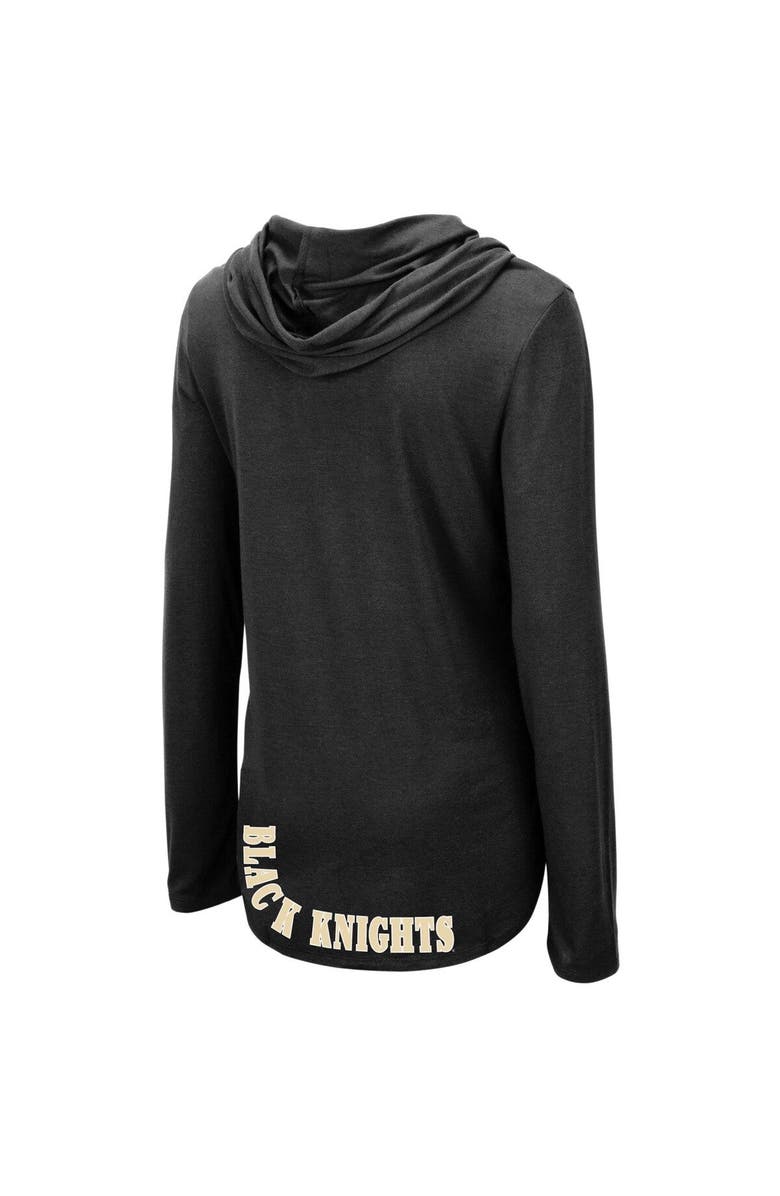 COLOSSEUM Women's Colosseum Black Army Black Knights My Lover Lightweight Hooded Long Sleeve T-Shirt, Alternate, color, 