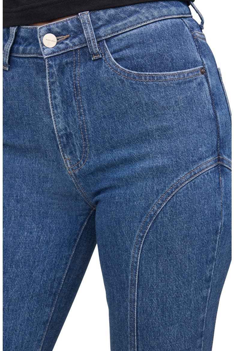 Mia Seamed Flare Jeans, Alternate, color, PACIFIC
