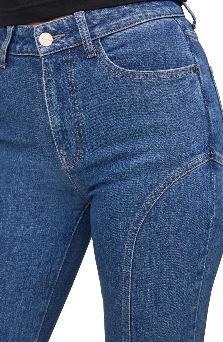 WARP+WEFT Mia Seamed Flare Jeans, Alternate, color, 